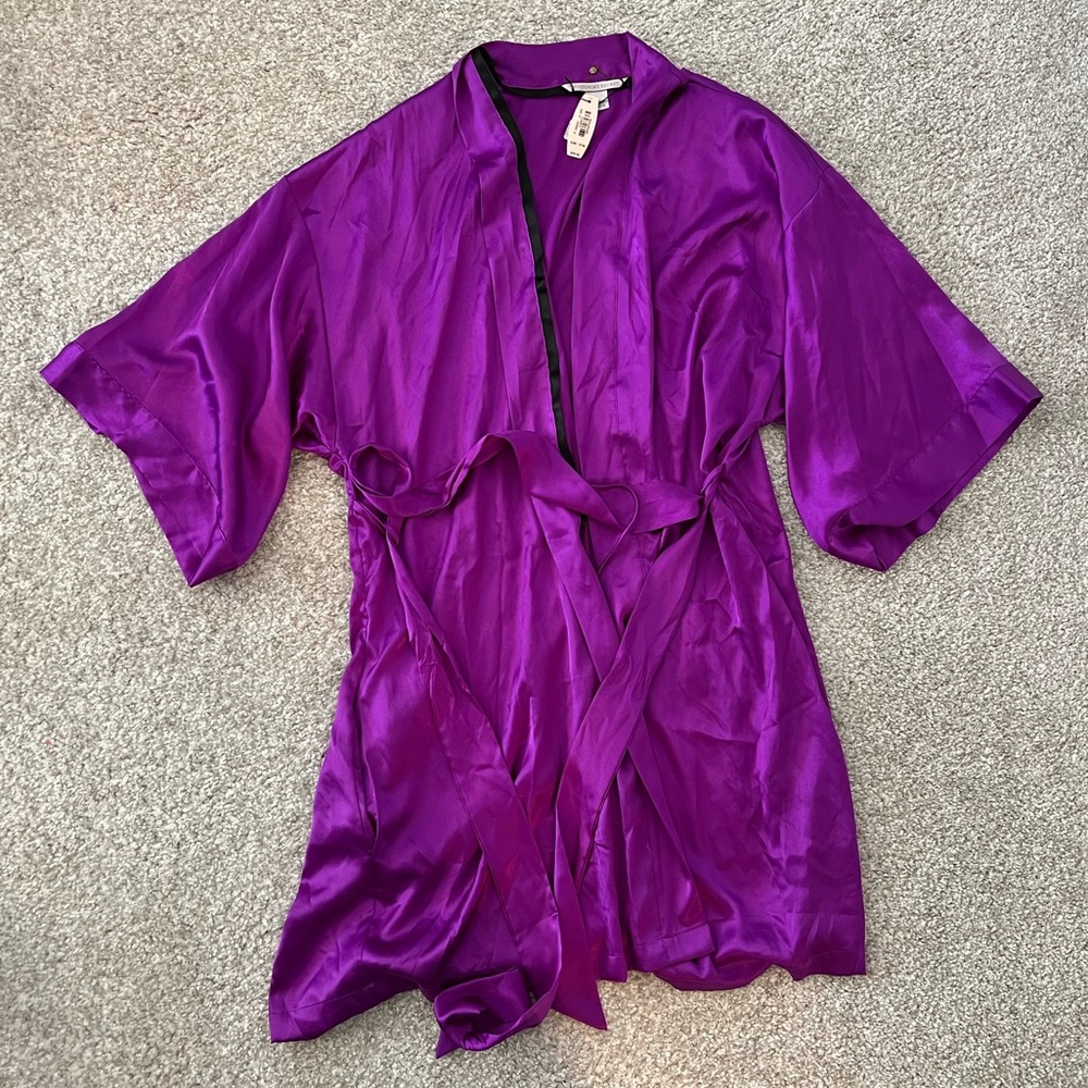 Victoria’s Secret purple silk robe